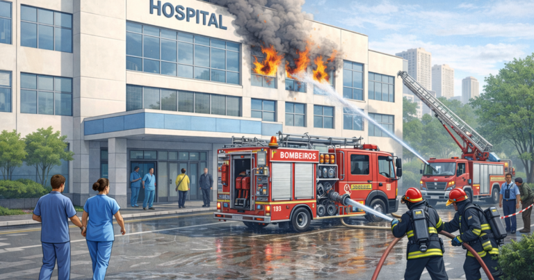Incêndio em hospital da Zona Oeste mobiliza equipes