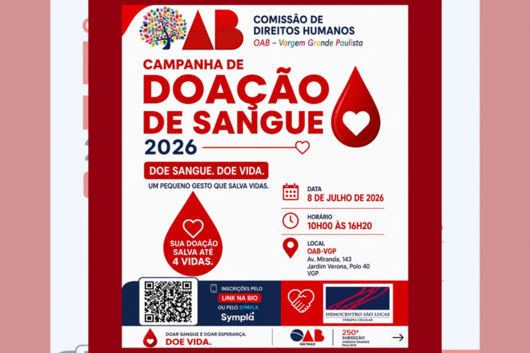 Doar Sangue é Doar Esperança: Campanha Mobiliza Vargem Grande Paulista para Salvar Vidas