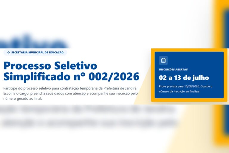 Jandira abre processo seletivo com 95 vagas temporárias na Educação
