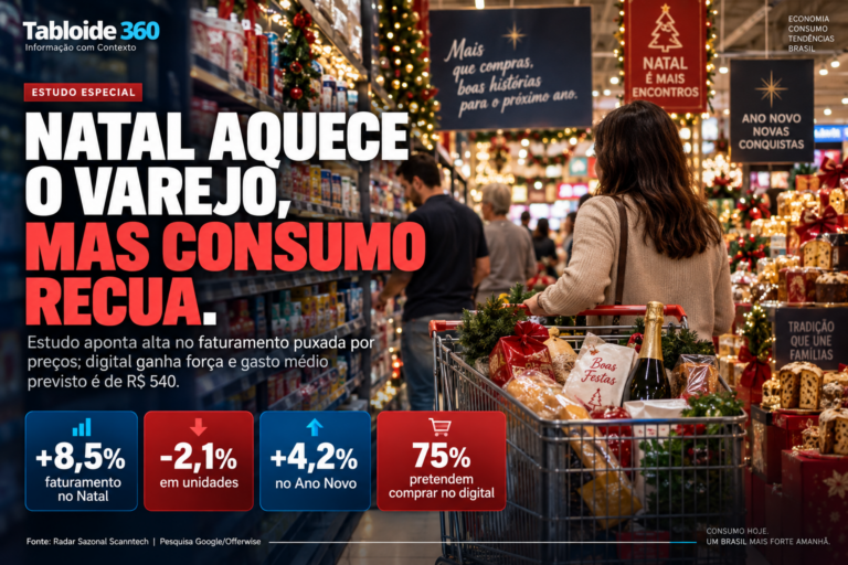 Natal movimenta o varejo, mas alta do faturamento esconde consumidor mais cauteloso